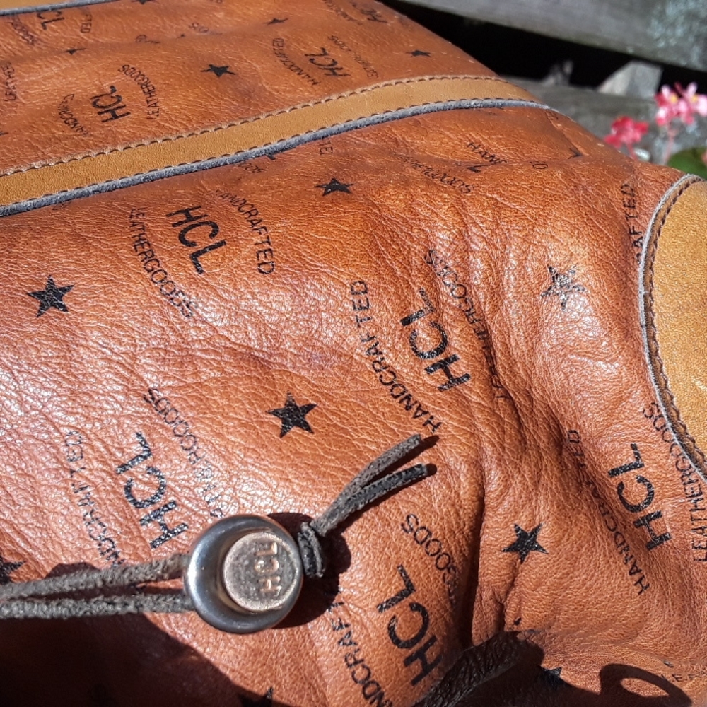 💥Vintage HCL Leather Handbag Made in Germany Rare Color! 💥 - Picture 6 of 14